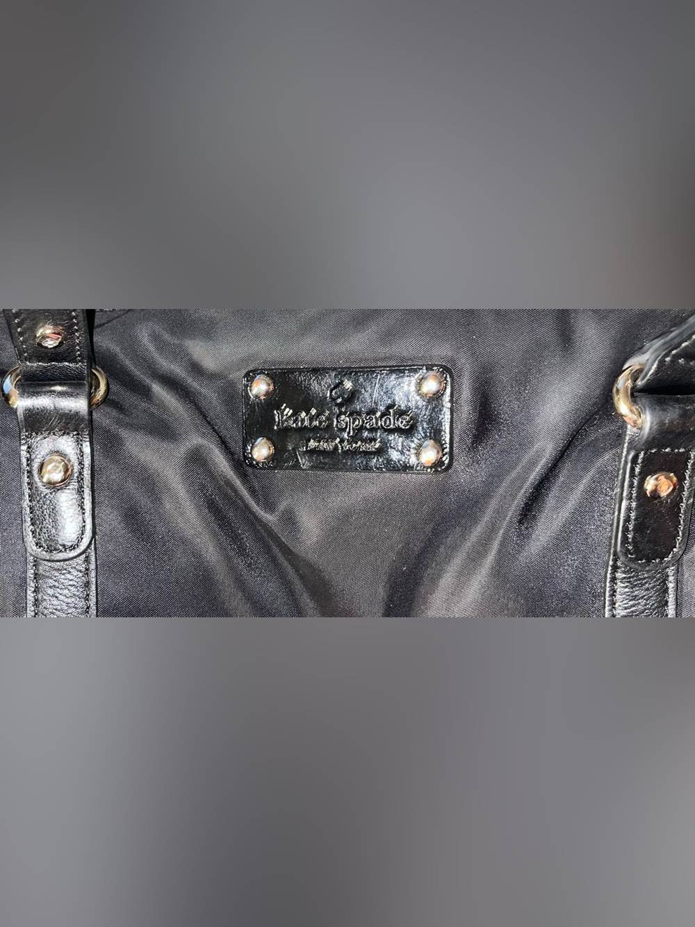 Kate Spade EUC Black Nylon and Leather Convertible Laptop/Tablet Bag - Picture 7 of 9